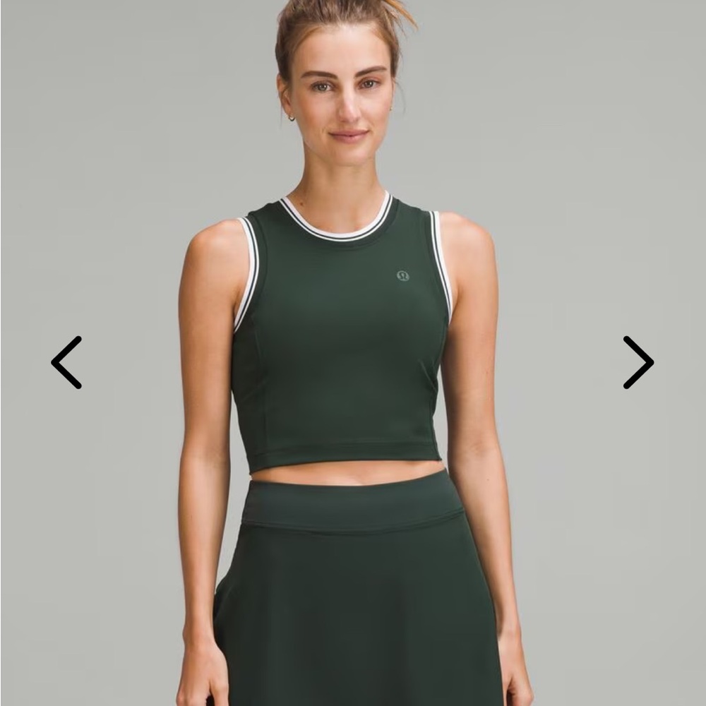 Lululemon Athletica Dark Green Tank Top